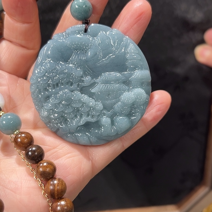 未镶嵌岫玉毛衣链