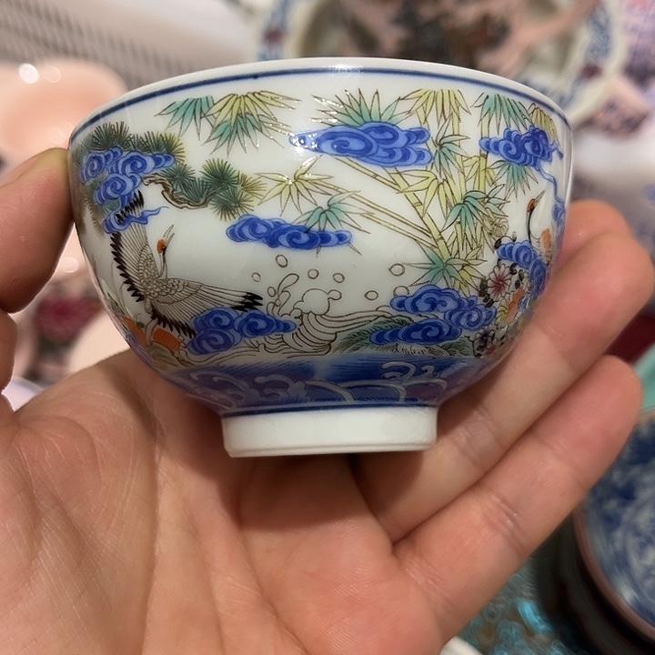 摆件陶景德镇陶瓷主人杯223445