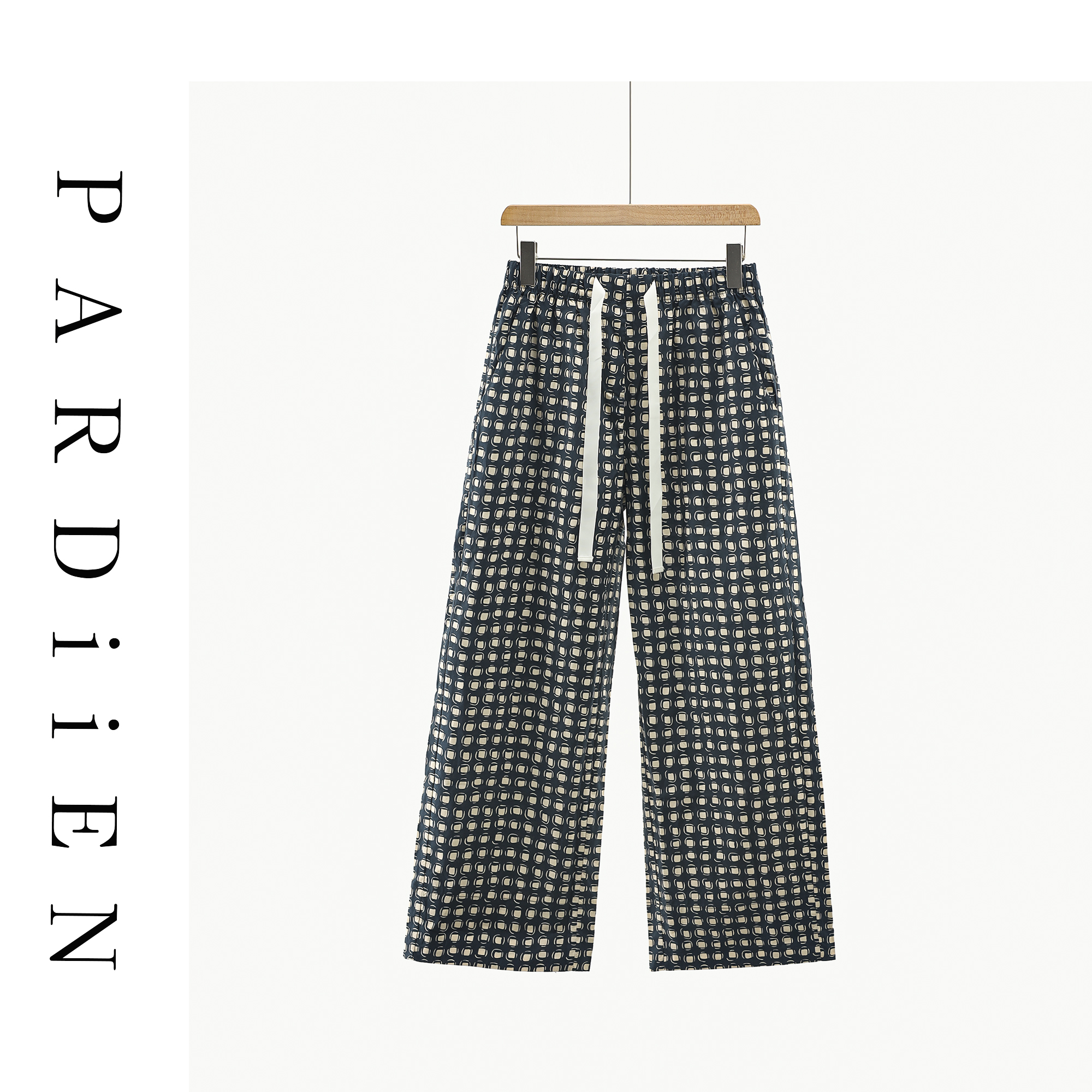 【北总严选】帕迪恩抽绳松紧腰格子休闲裤192618