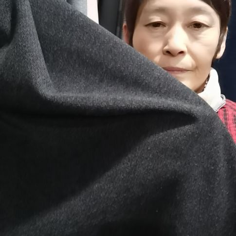 水洗羊绒布料小人字深灰1.1米