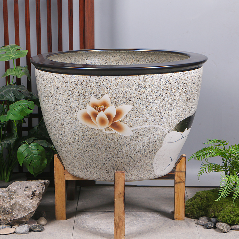 鱼缸流水器喷泉家用大号适用于客厅庭院金鱼缸荷花睡莲盆乌龟缸