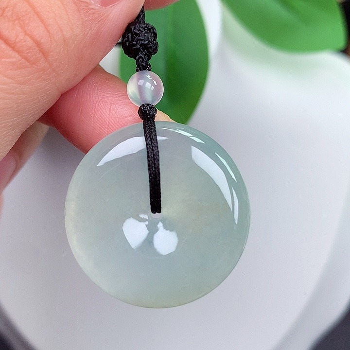 颈饰未镶嵌翡翠平安扣27.1x6.1mm