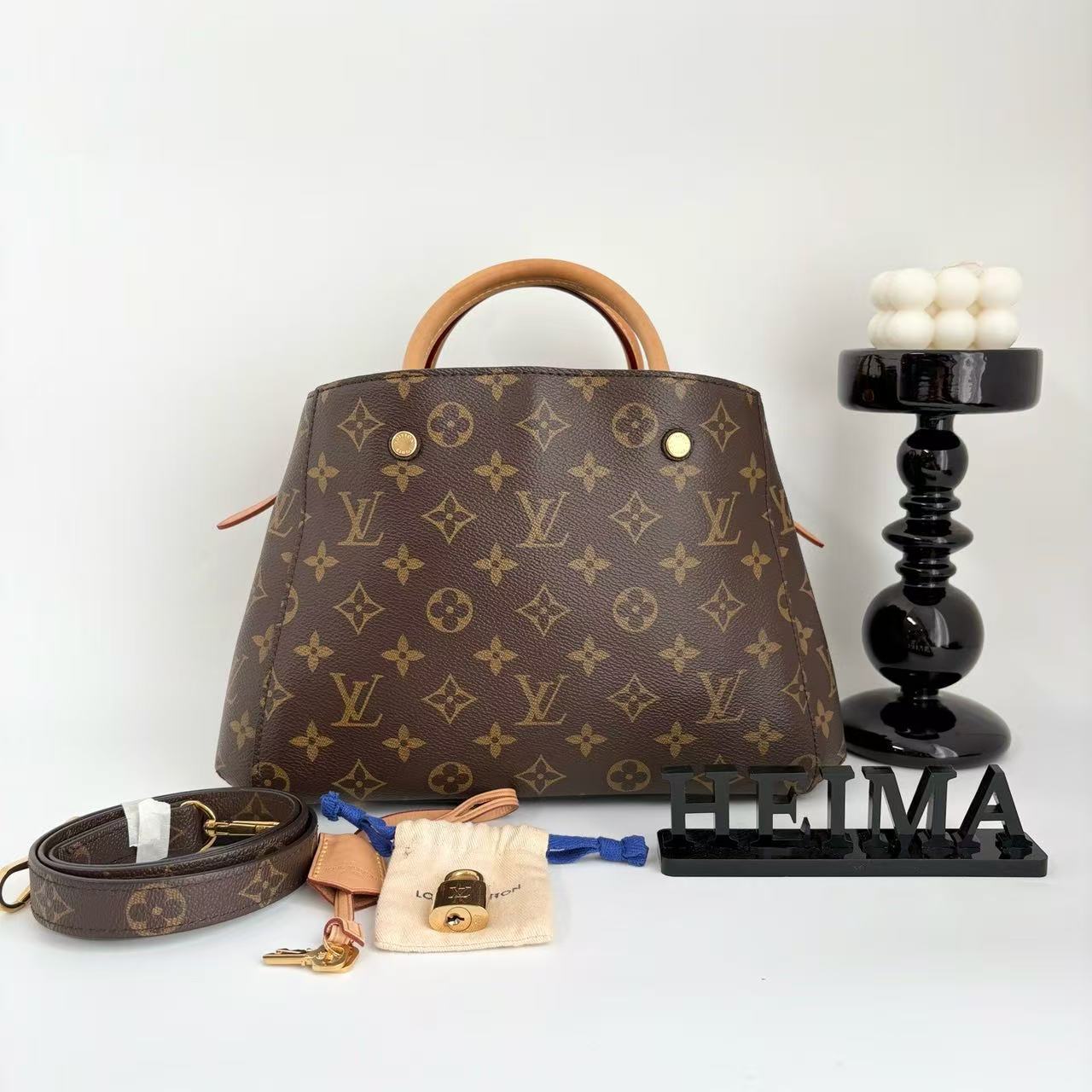 95新 LouisVuitton/路易威登 15875183 蒙田bb CA0158 29*20 