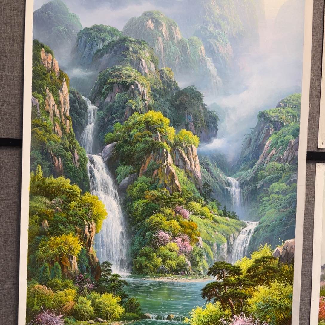 油画一起加油努力