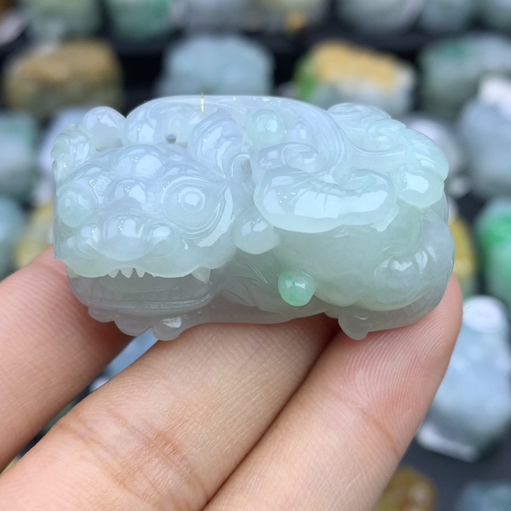 翡翠颈饰未镶嵌天然缅甸翡翠