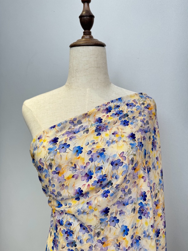 木棉【蓝雪花】套装睡衣裙国风旗袍半身裙裤子，不支持七天无理