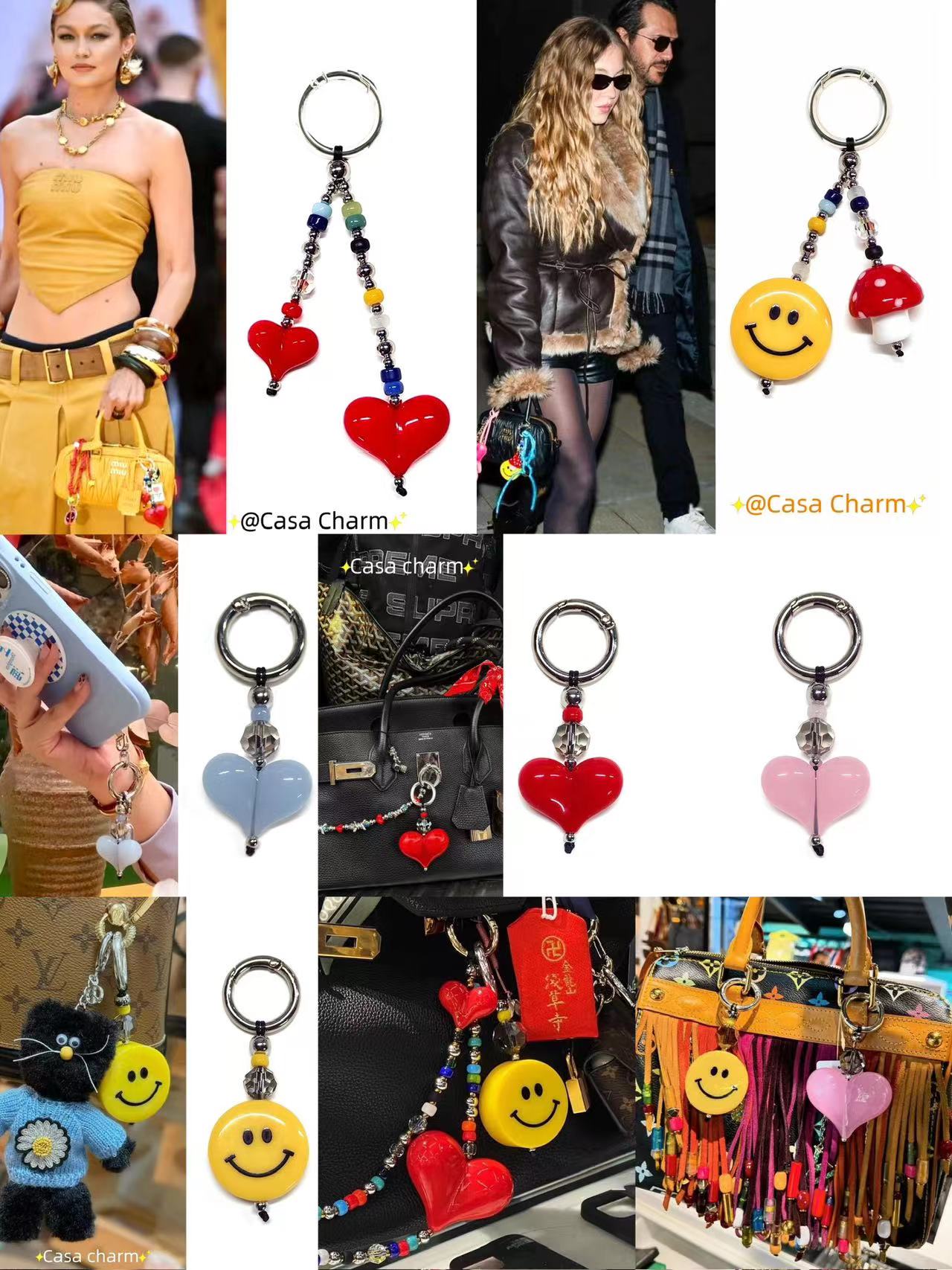 达人专属【爆款高品质手机包包挂饰】适用于苹果/华为手机通用