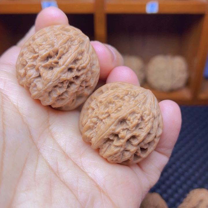 桃核把件36尺全品野牛