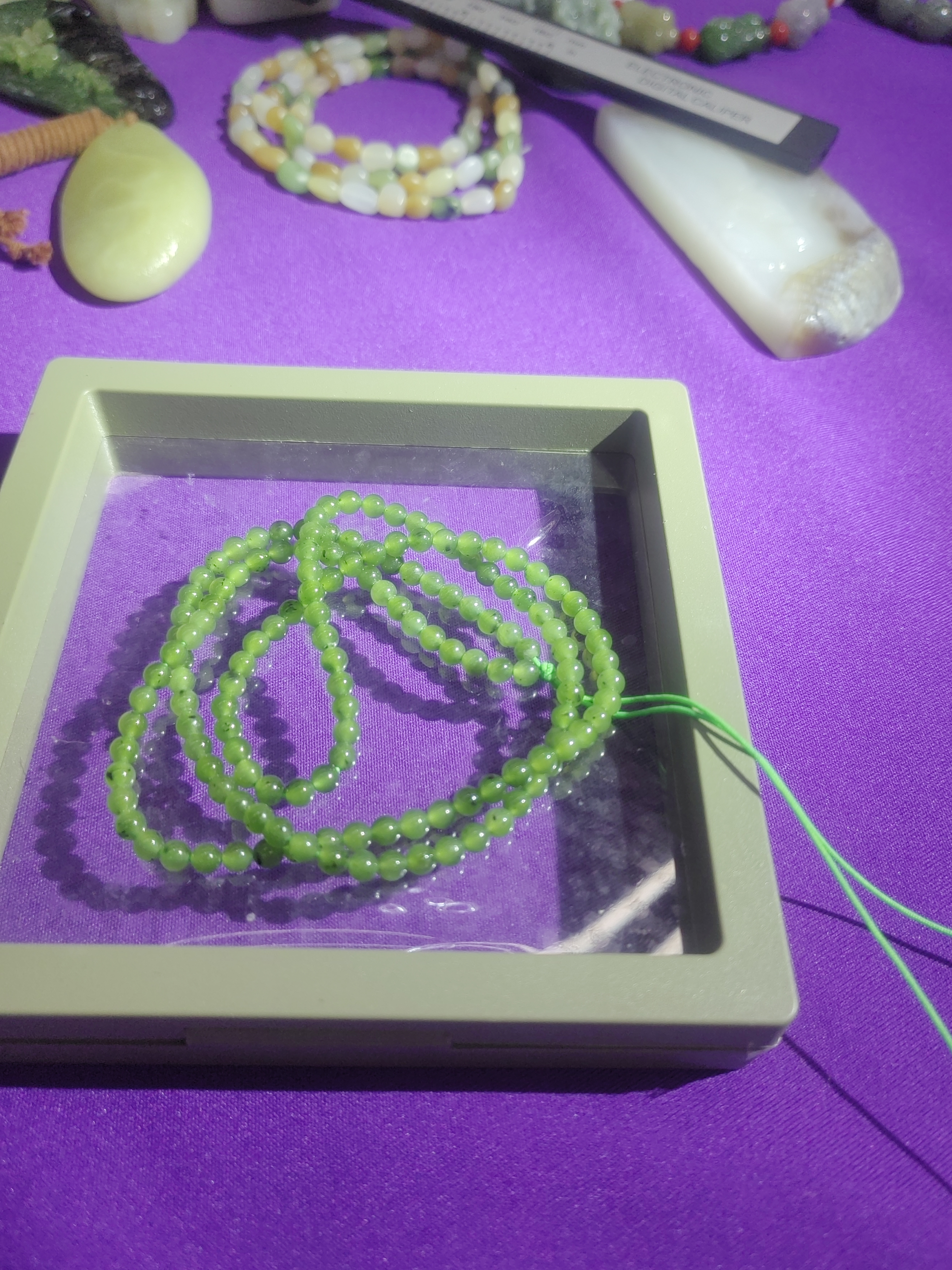 和田玉碧玉卡四链子