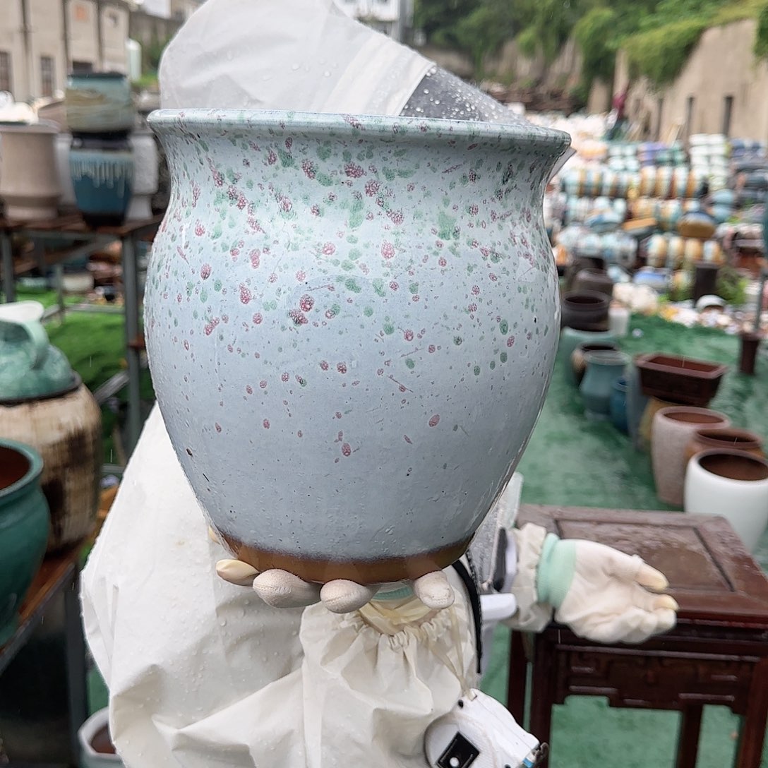 紫砂花盆王嫂花盆0622-五大花高23口21