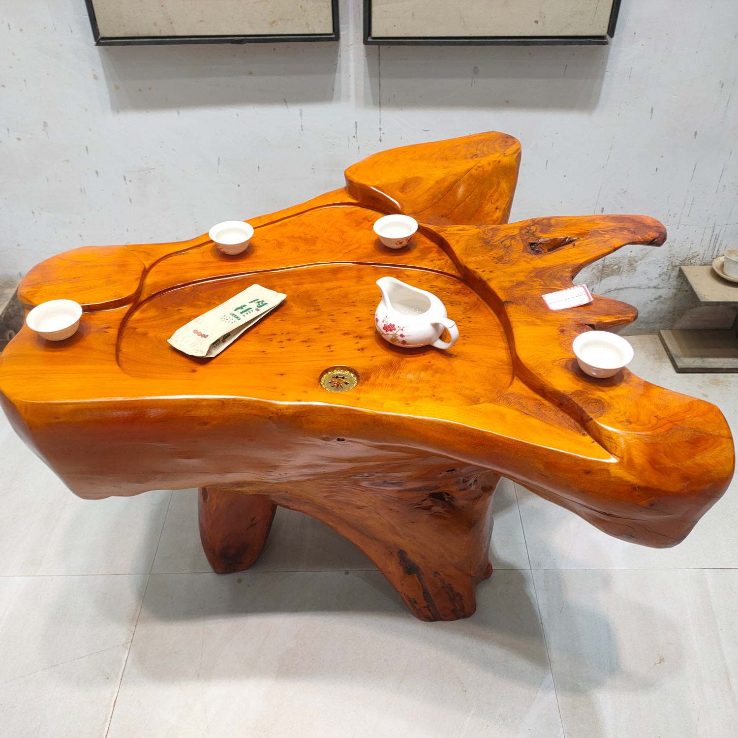实木根雕小茶桌茶台家用客厅树根小茶海