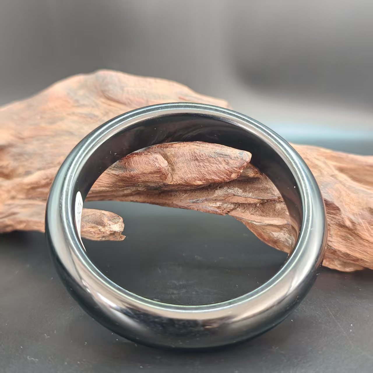 和田玉墨玉手镯55（0720）