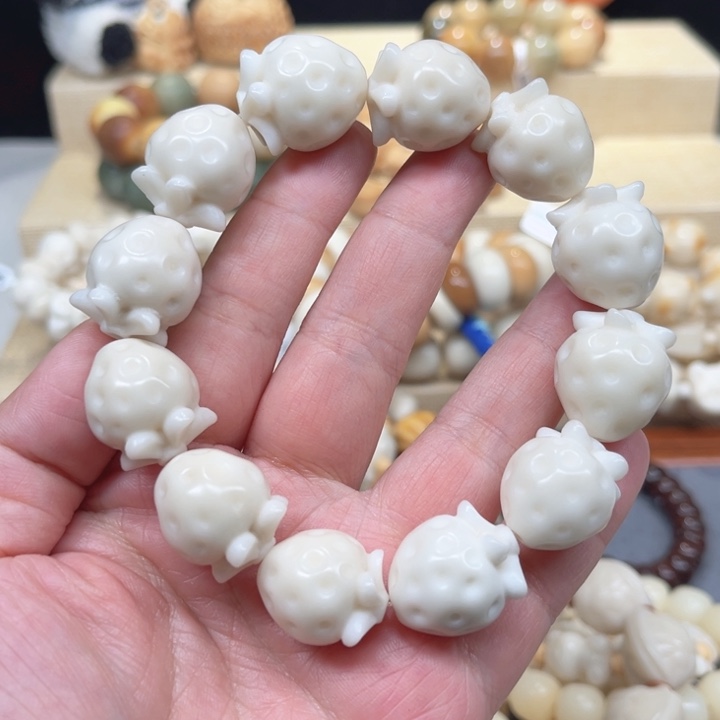 菩提根/象牙果手串精工草莓2-15-40