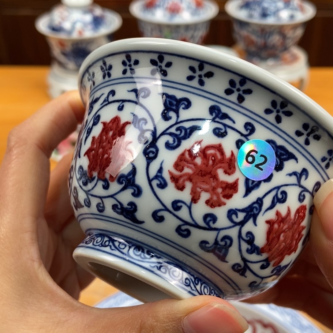 手绘现代茶具非古董