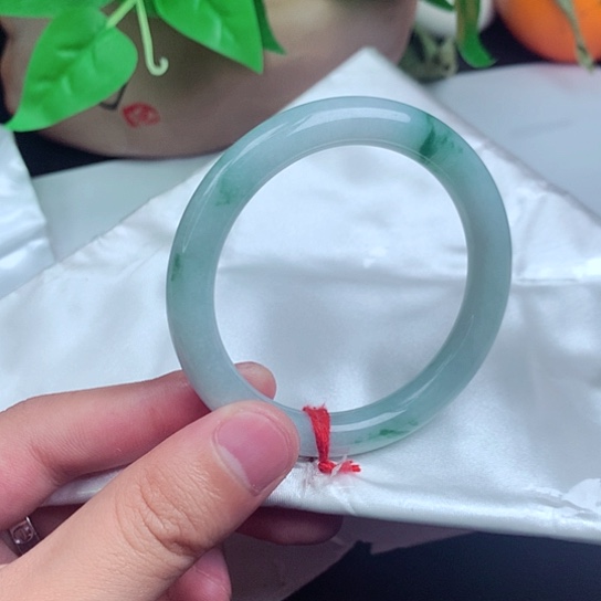 翡翠手镯未镶嵌圆条043