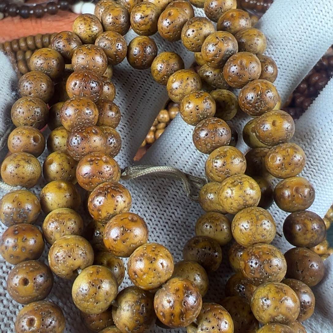 星月菩提吊坠脱脂新月菩提108籽