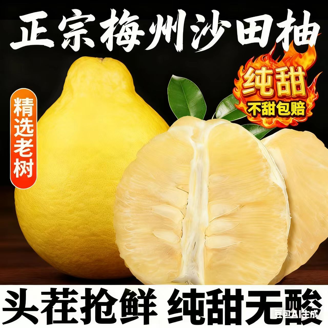 【小袋尝鲜】正宗梅州松口沙田柚产地直销（全国包邮）±0.5斤