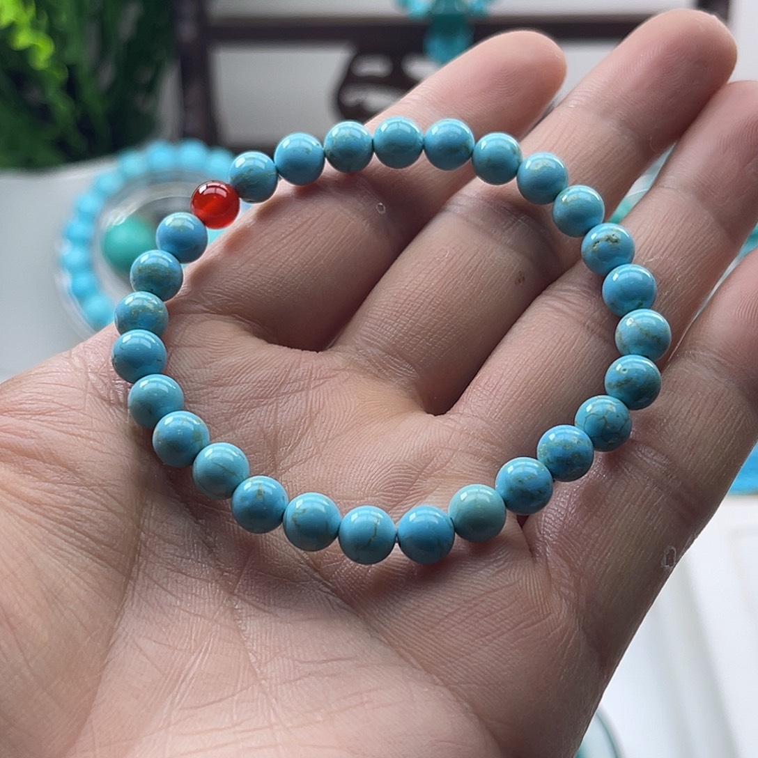 【阿吉甄选】湖北十堰原DIY矿6.5圆珠手串