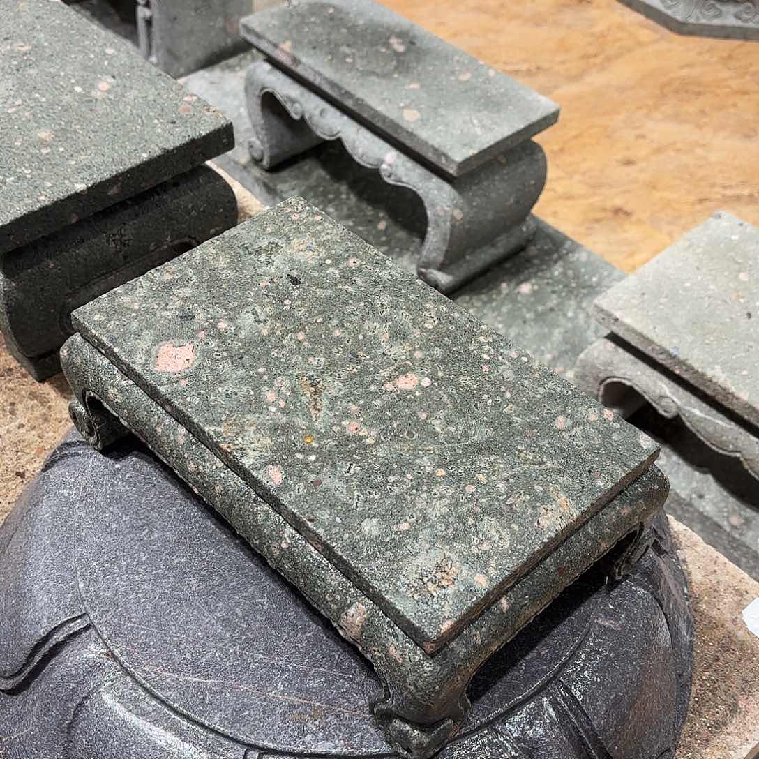 石材茶园石底座徽派石雕