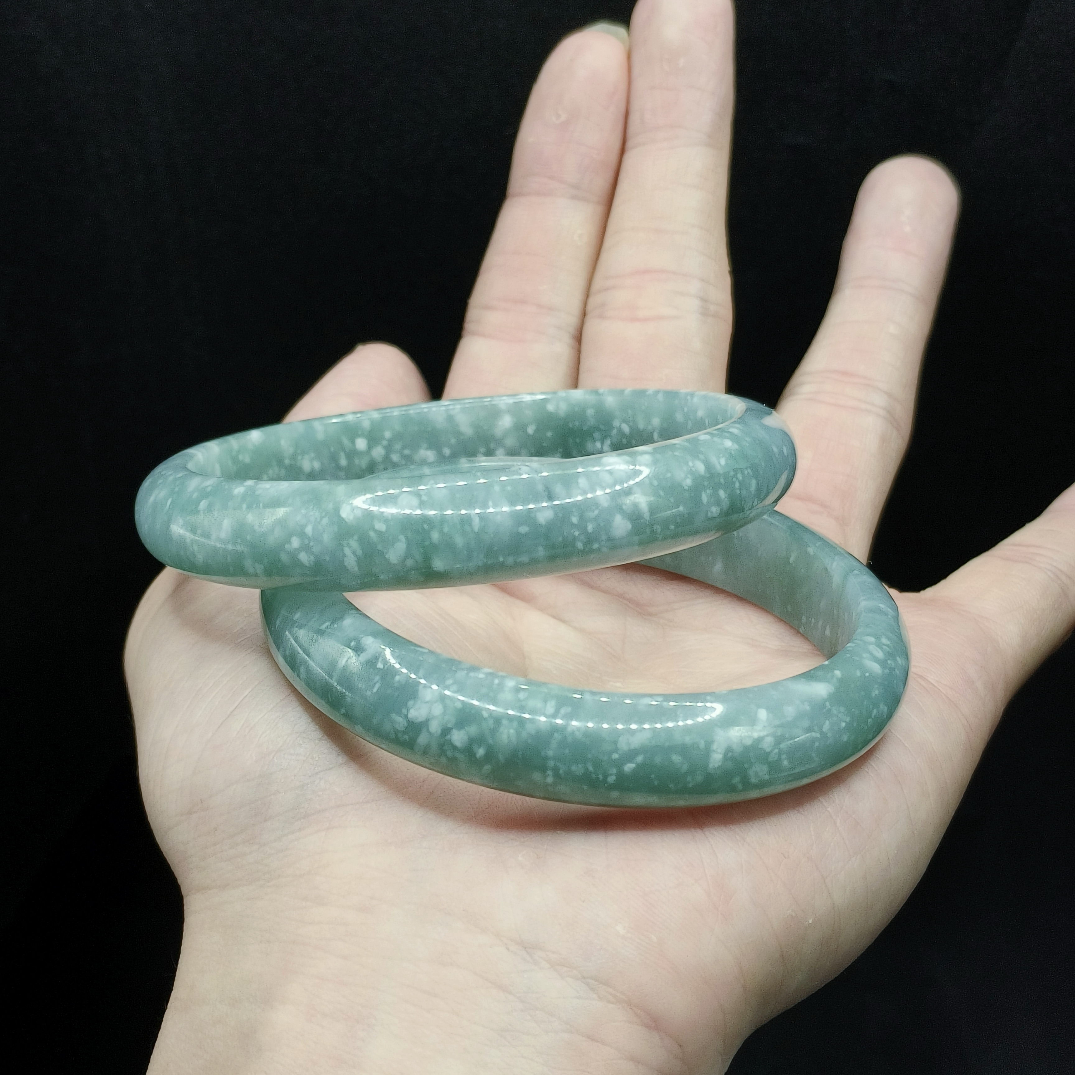 【老涂精选】翡翠宽条手镯L18【多样性发其一】圈口53-65mm