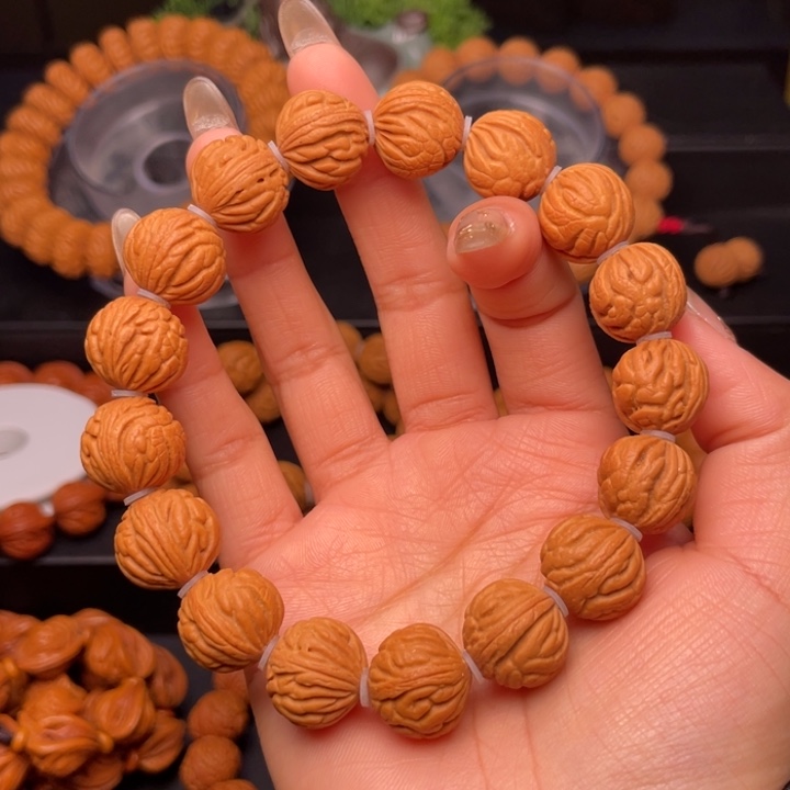 桃核手串15尺寸小金豆（21号链接）