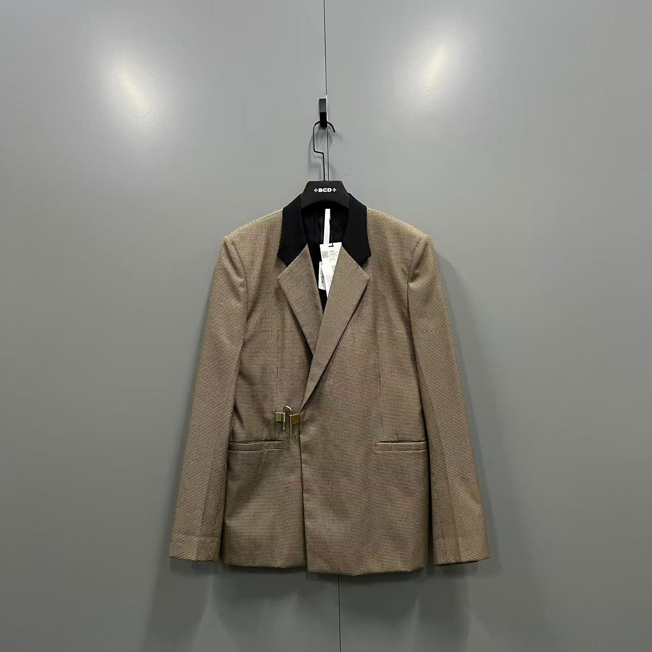 95新 Givenchy/纪梵希 (ll) 纪梵希 千鸟格锁扣西服 52码