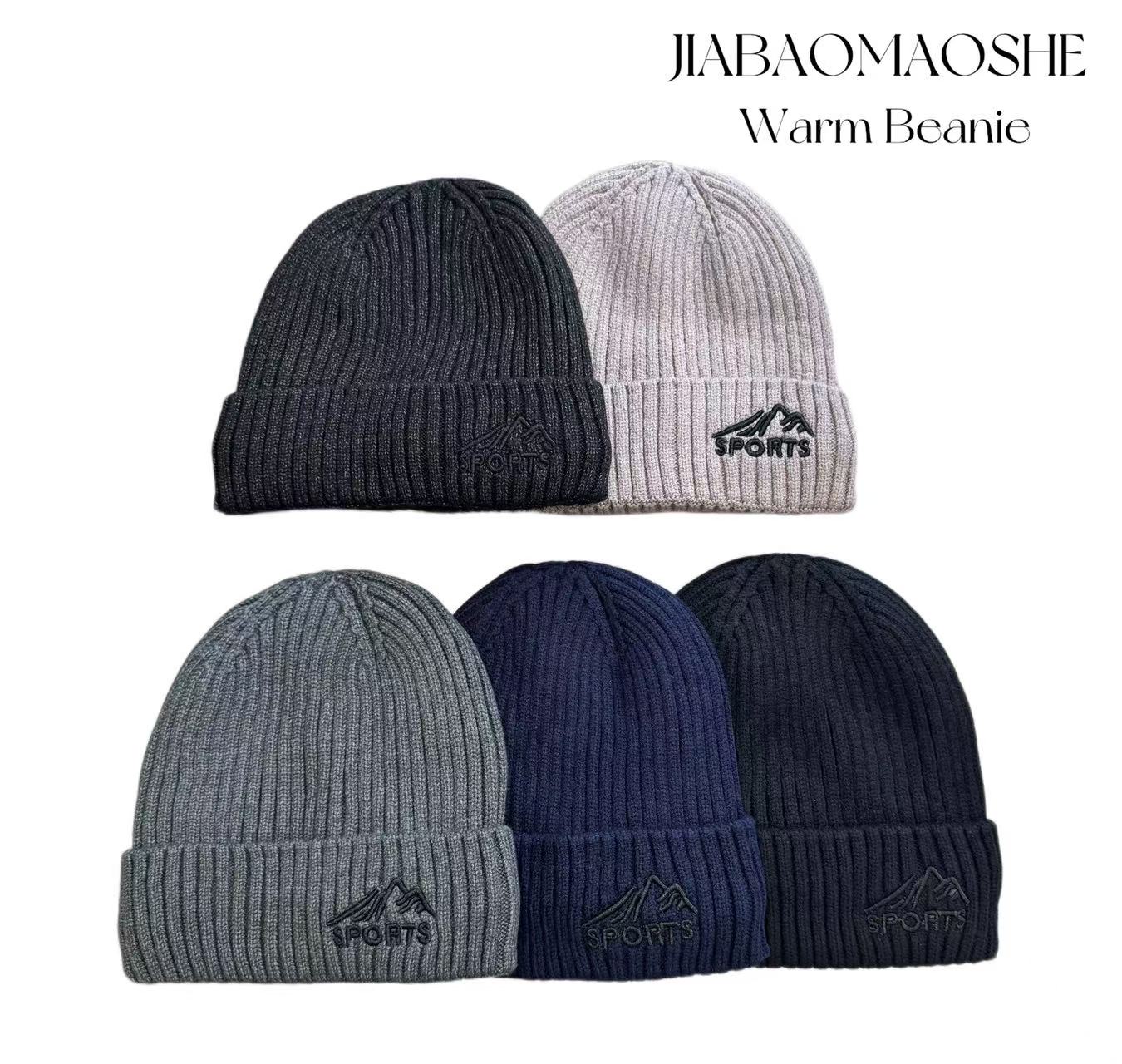 秋冬季男女同款防风防寒户外时尚休闲百搭加绒加厚男士针织帽