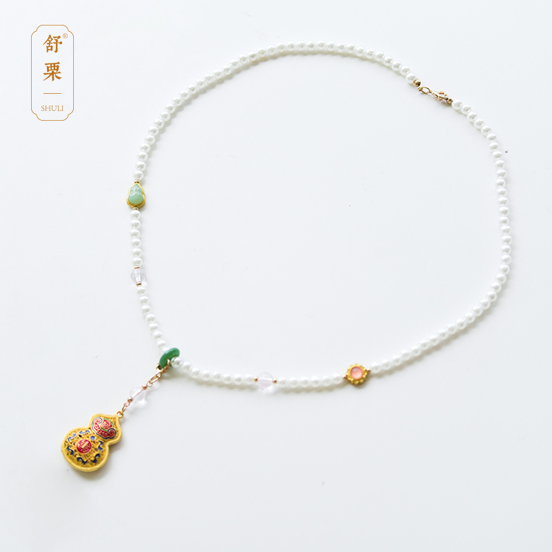 【葫芦项链】古风软璎珞配饰儿童长项链新中式国风汉服女童舒栗