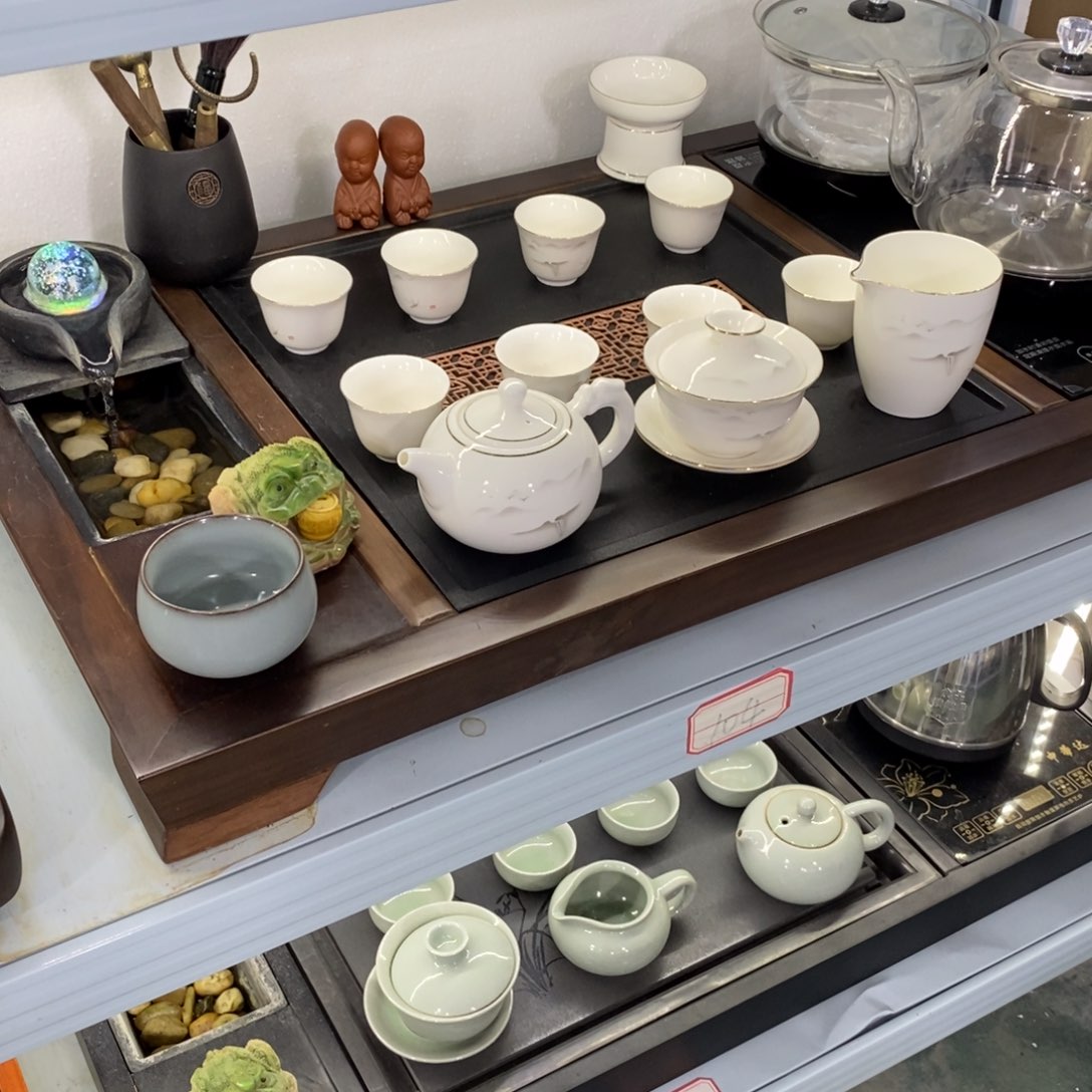 流水茶盘茶具套装家用