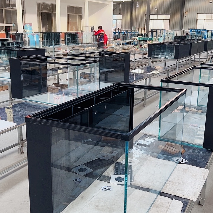 二***人玻璃100、50背滤双马玻璃推拉盖不要水泵灯滤材滤棉