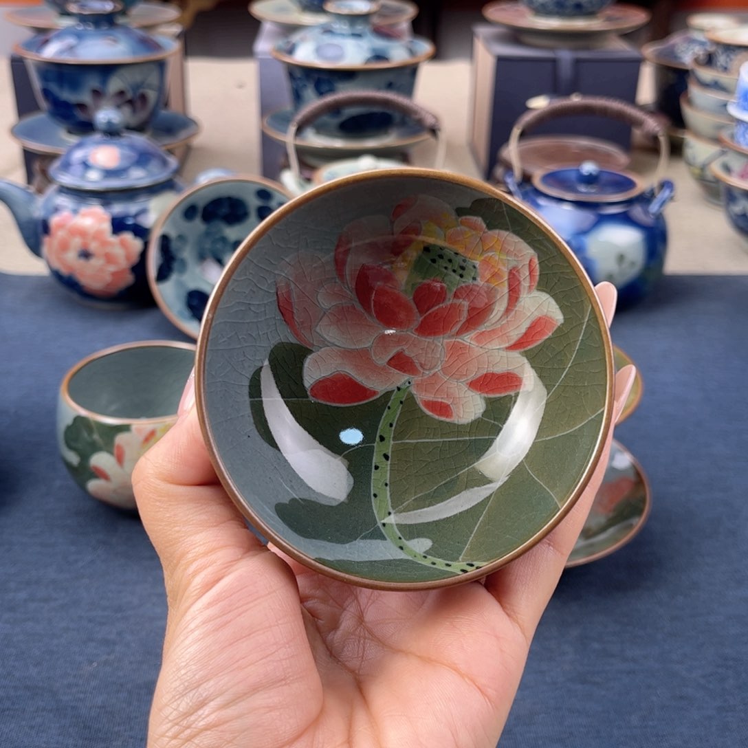 杯景德镇手绘手工茶具