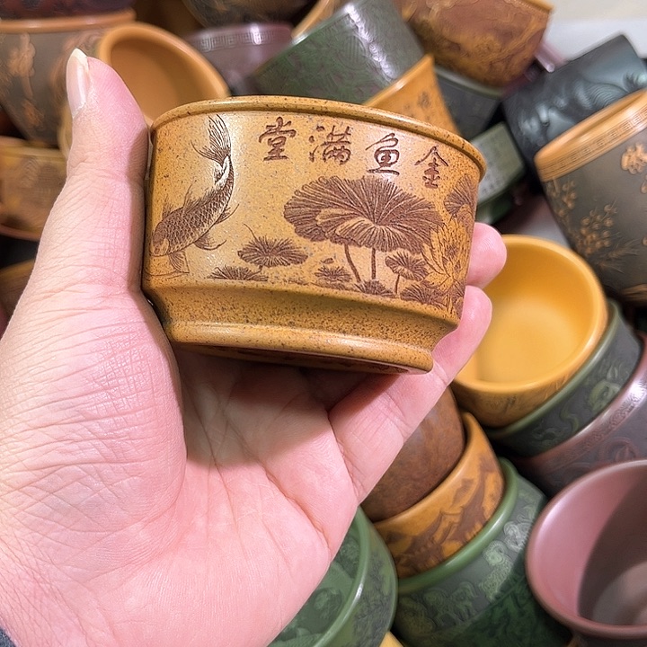 茶杯紫砂全手工紫砂主人杯