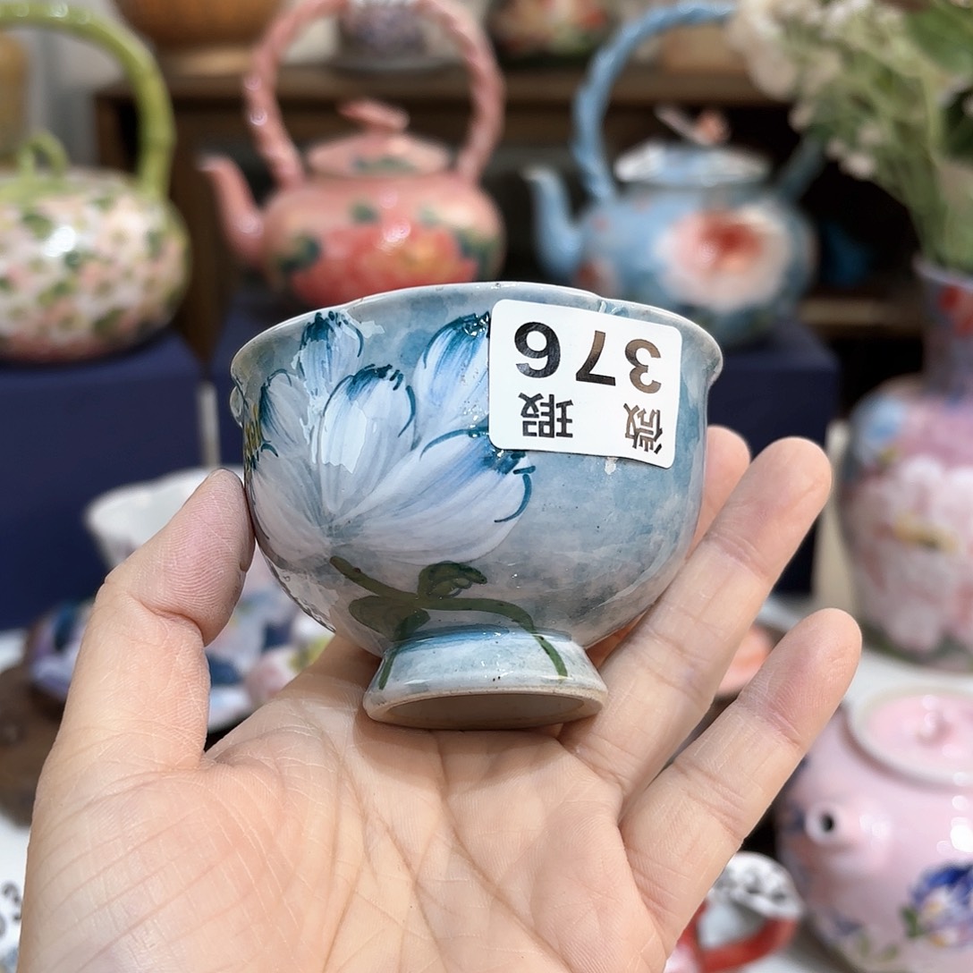景德镇手绘高温釉下彩陶瓷茶具
