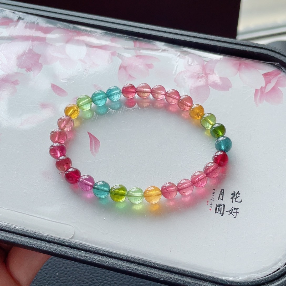 未镶嵌手链碧玺碧玺手链