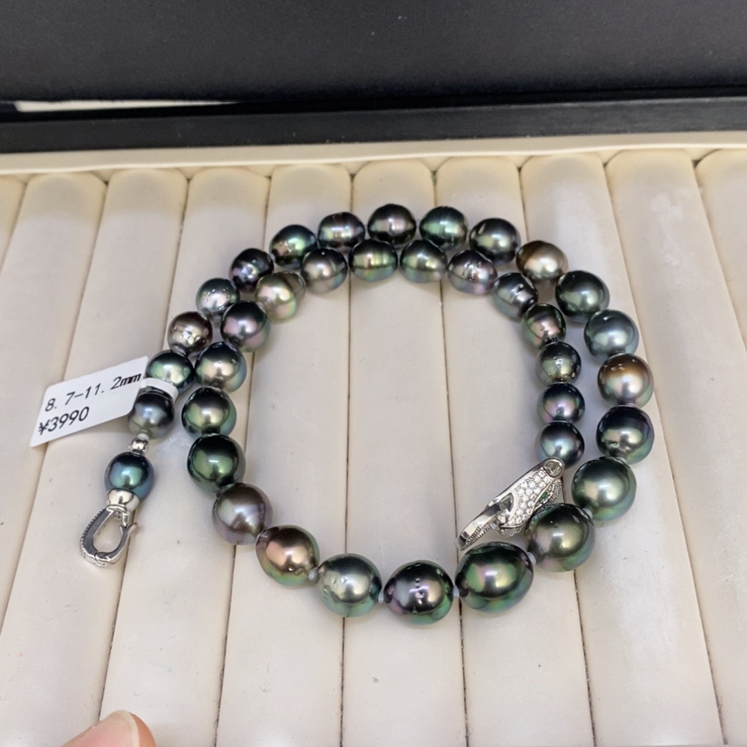 未镶嵌海水珍珠颈饰麦****语大溪地8.7-11.2mm兔