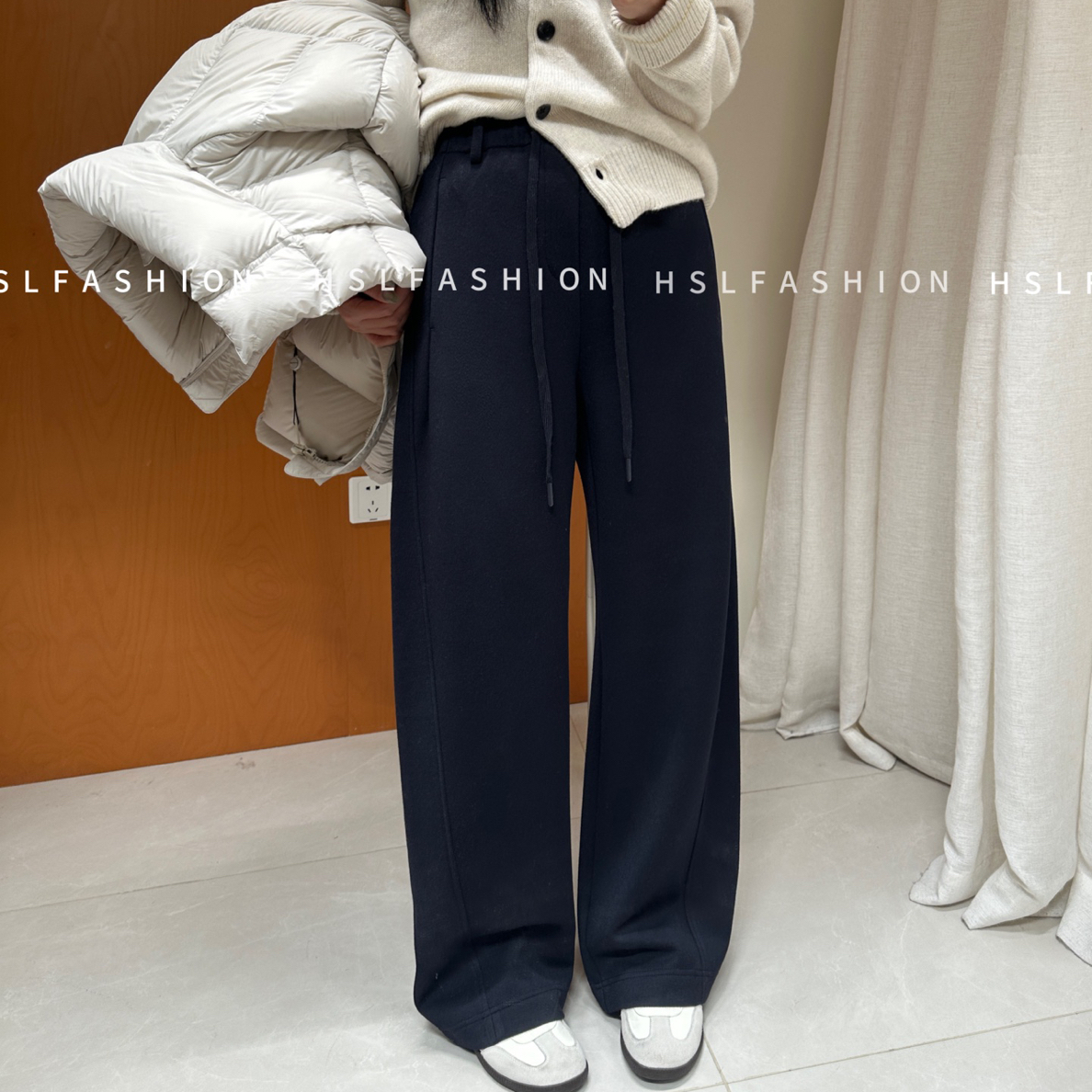 【贝希】2206百味丽人百搭洋气直筒裤