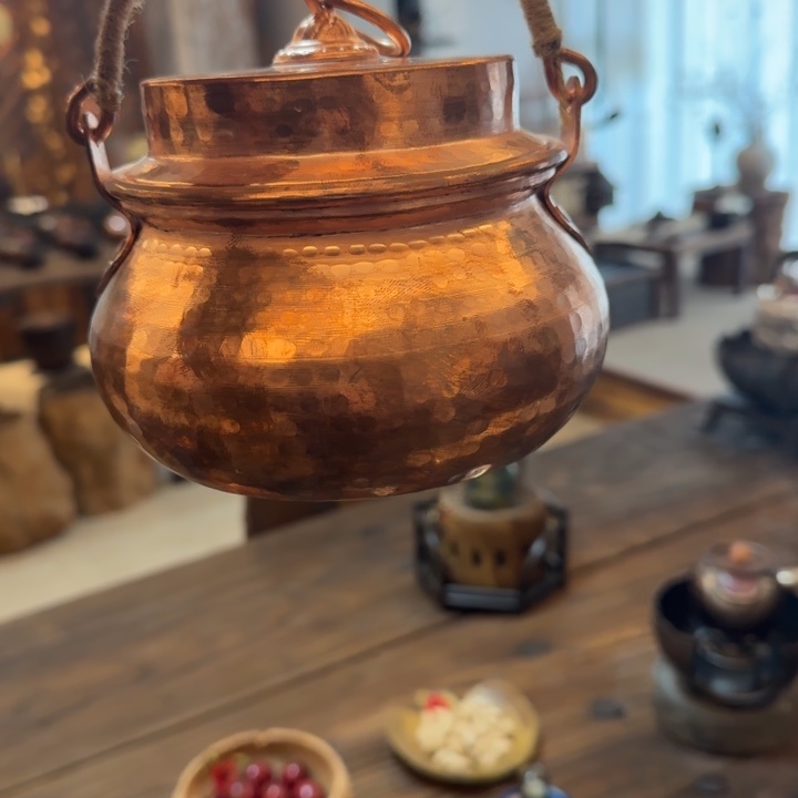 小*涡开播福利提梁铜锅茶具