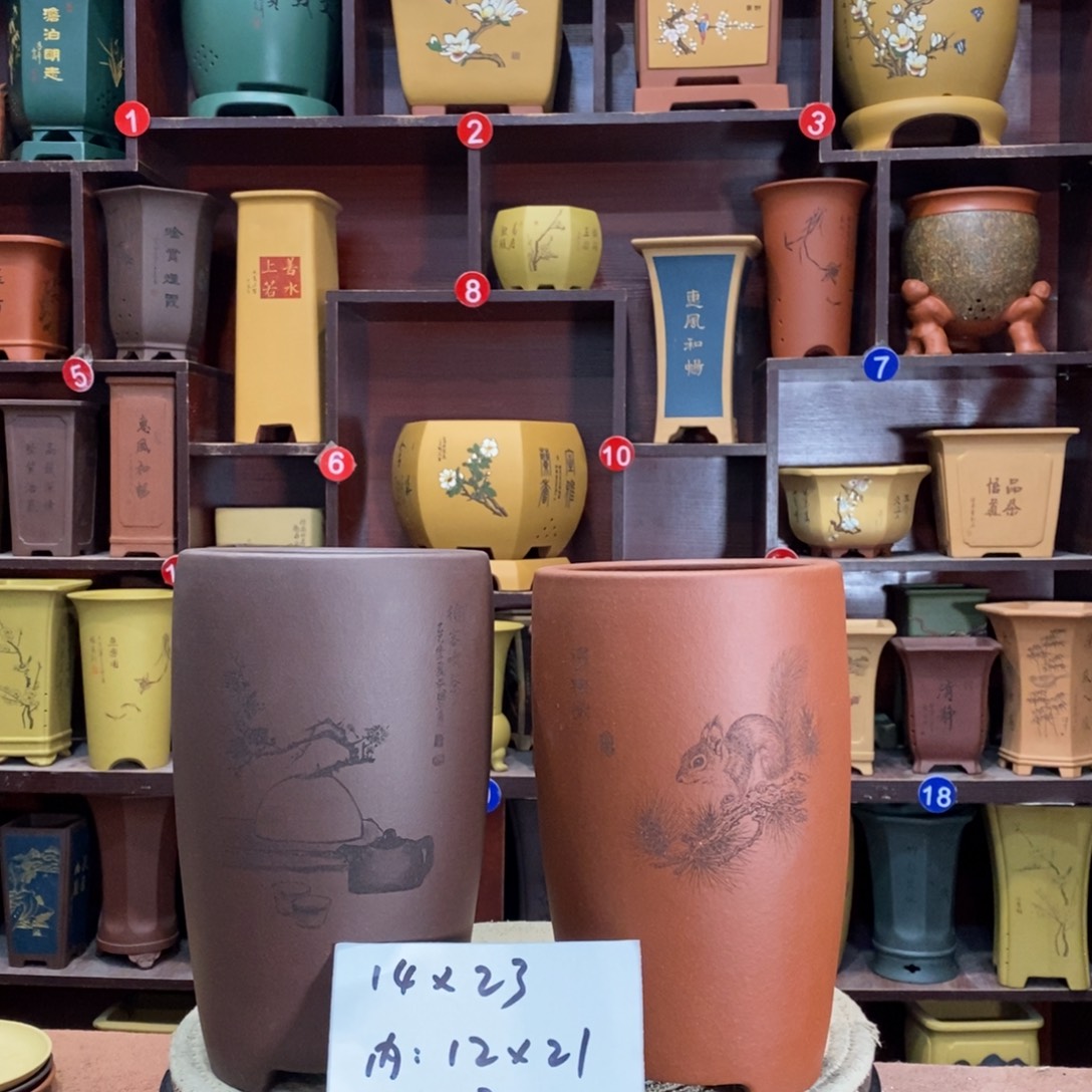 紫砂花盆紫砂花盆