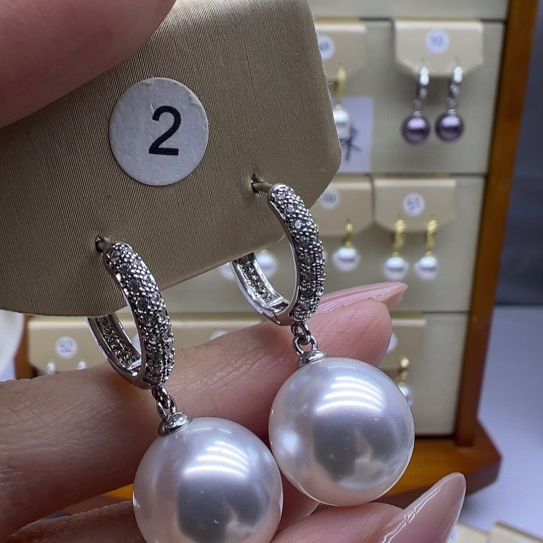 淡水珍珠耳饰未镶嵌