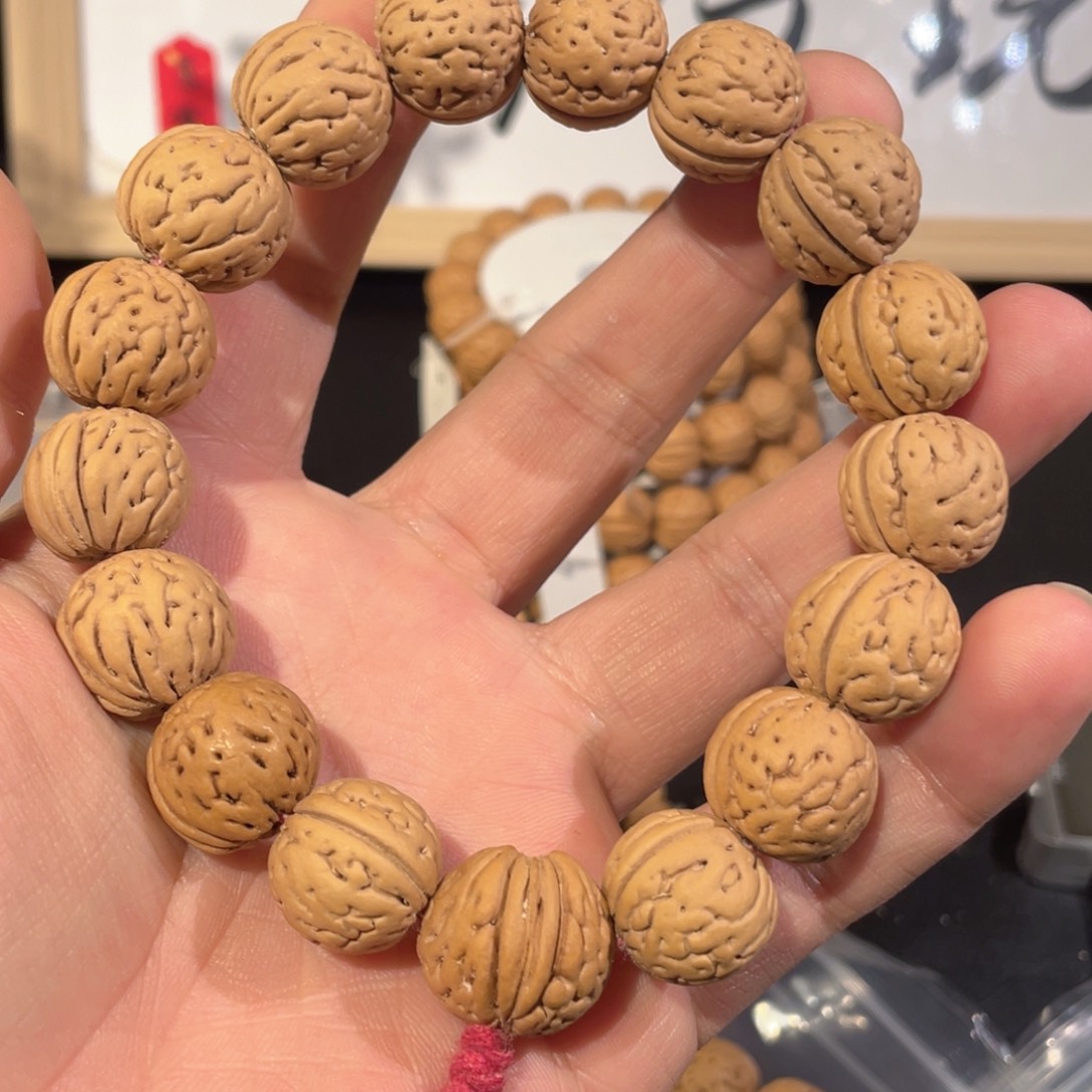 桃核手串盘锦肌肉纹