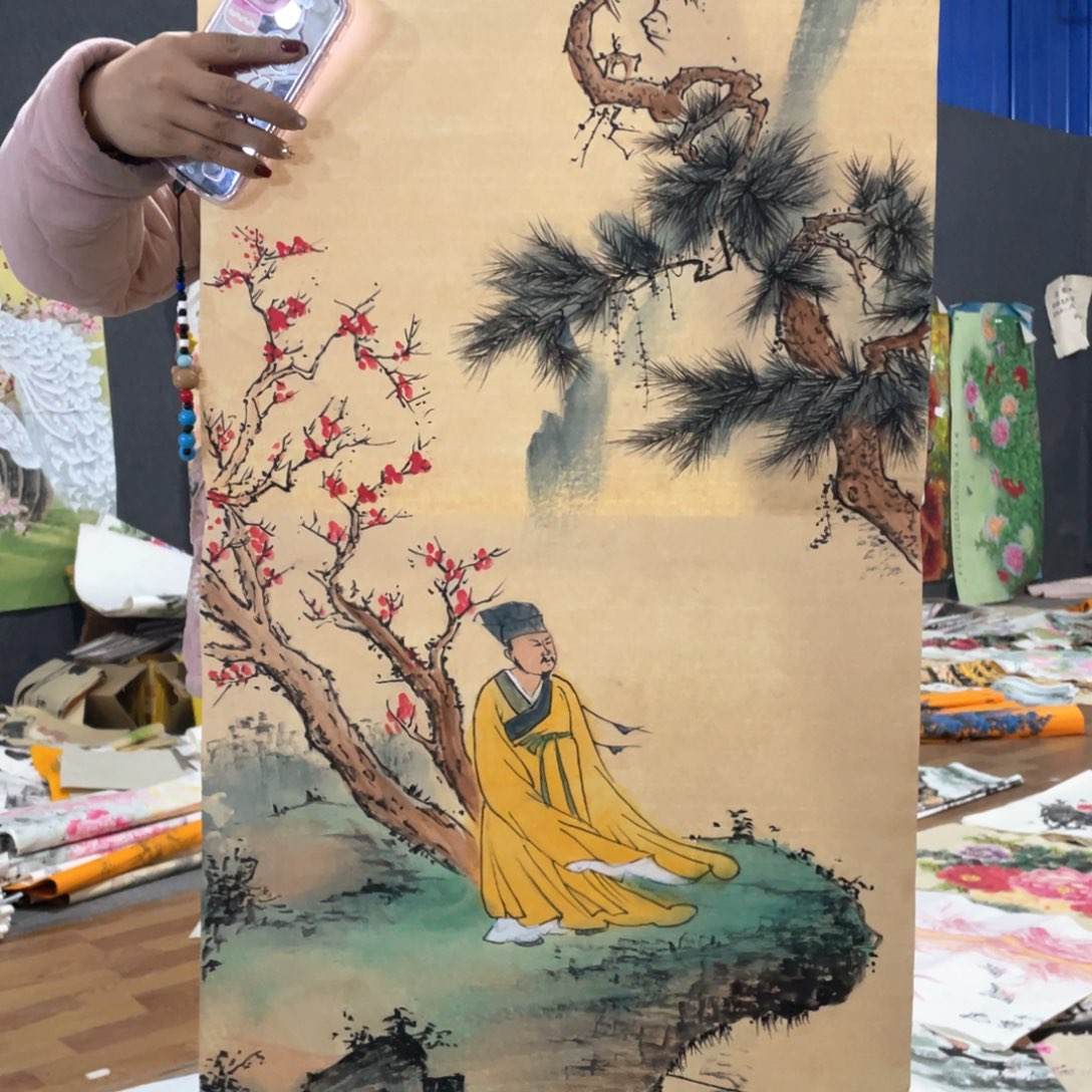 国画国画作品画心一张