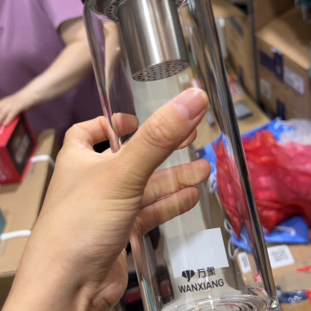 万象U4s单层烫手玻璃杯720➕杯套