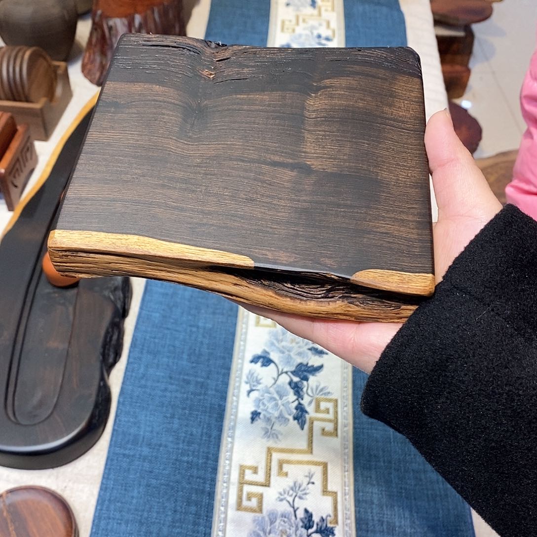 18紫光檀壶承底座杯垫