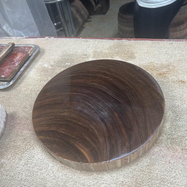 蚬木菜板菜墩无漆无蜡圆形菜板