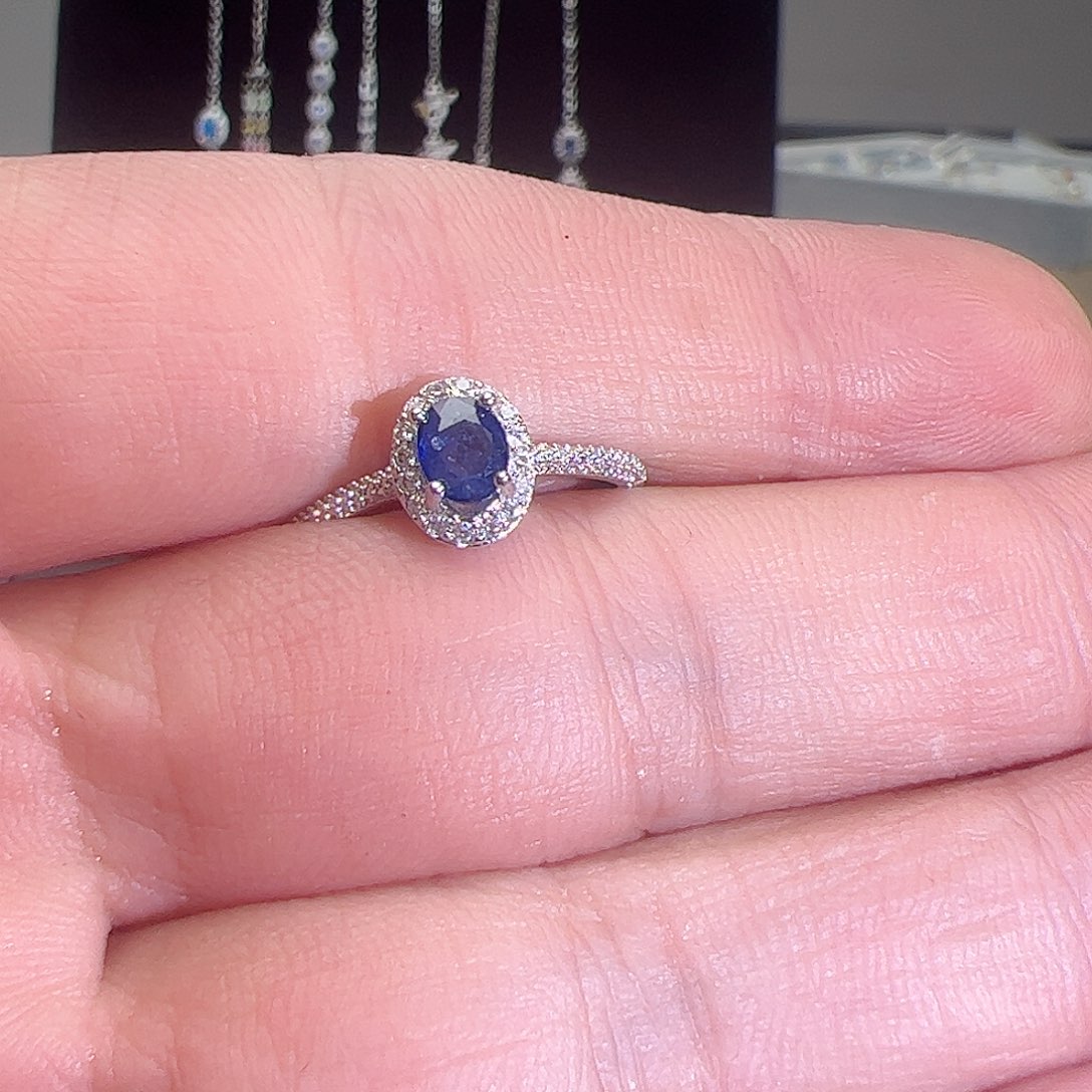 水晶戒指银S925镶嵌11212