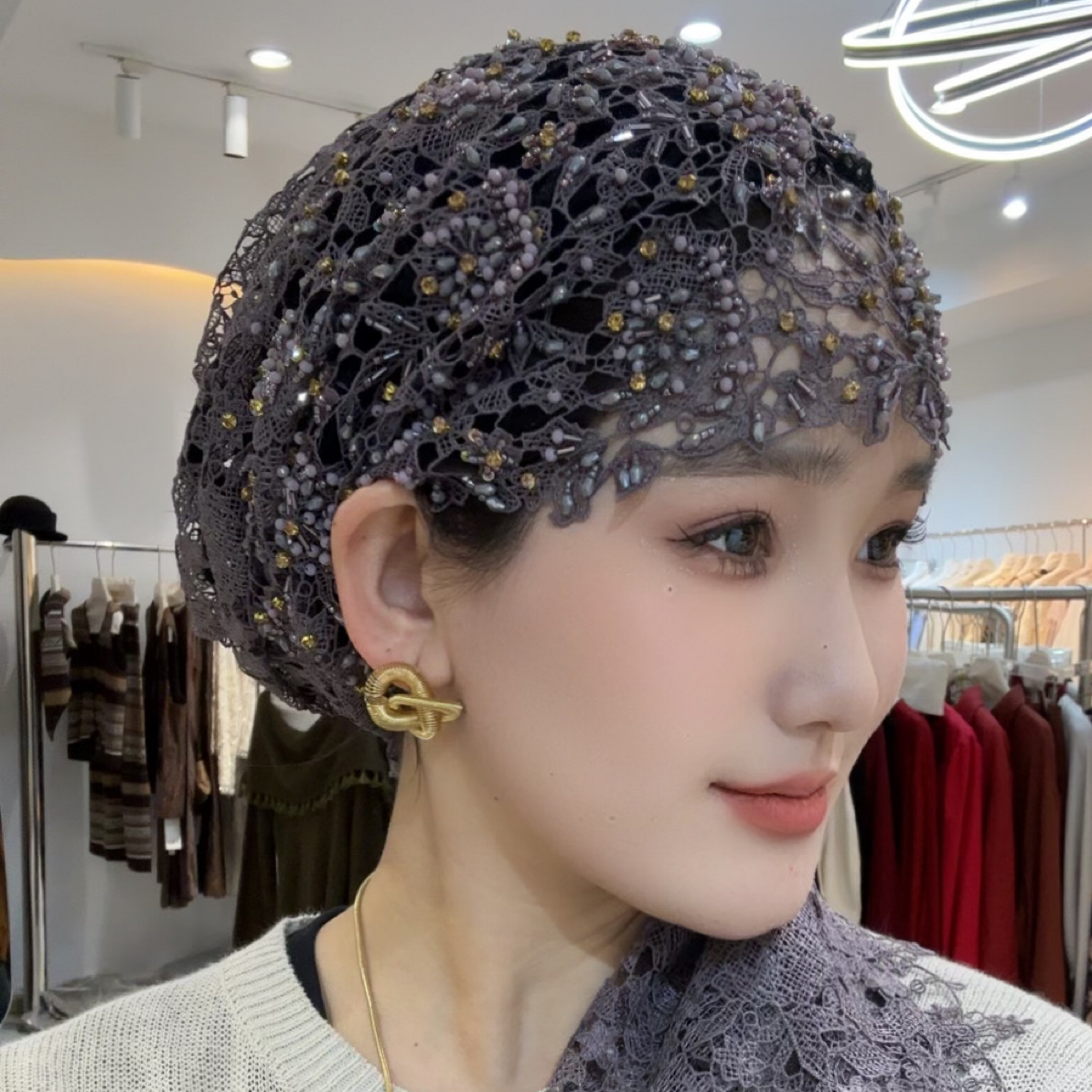 高端新品披肩帽妈妈款系列贵气十足