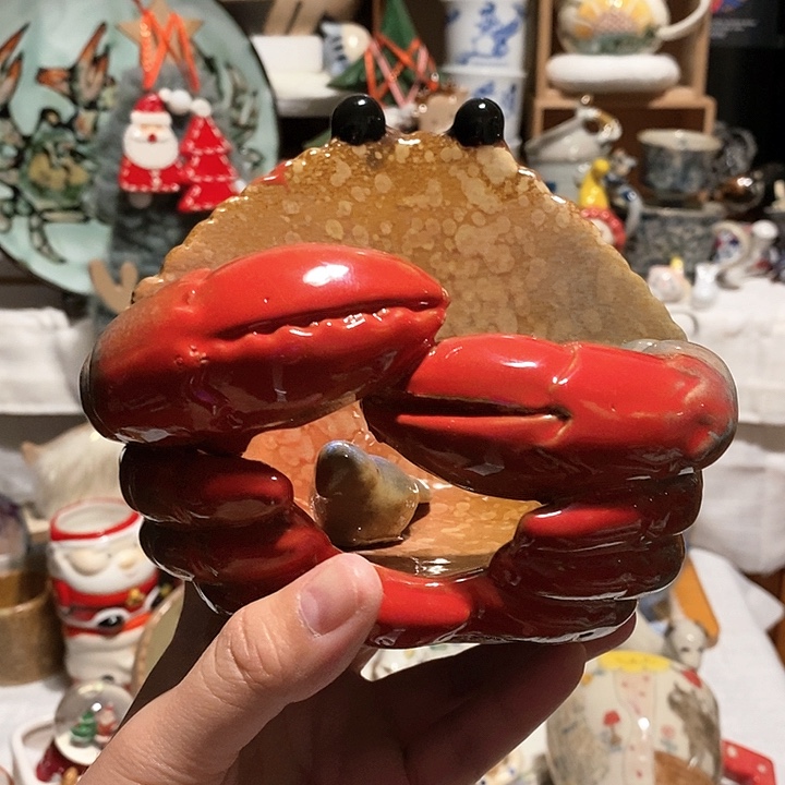 搪瓷螃蟹摆件……………