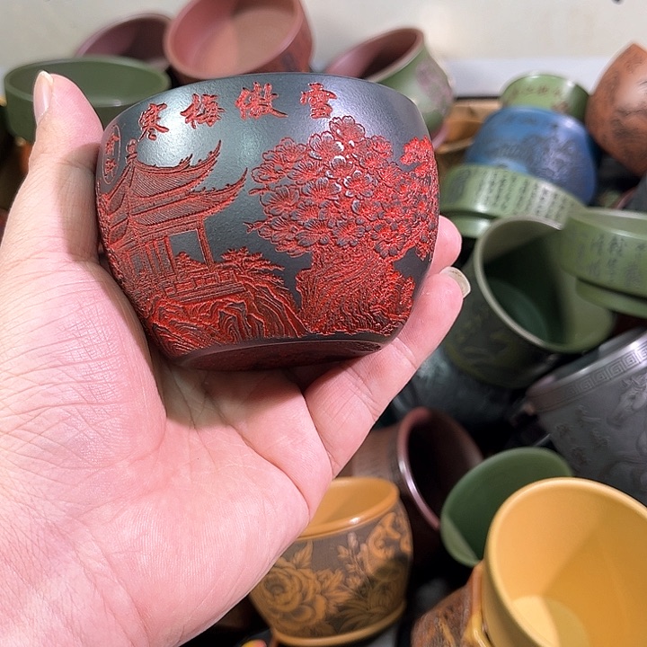 茶杯紫砂全手工紫砂主人杯