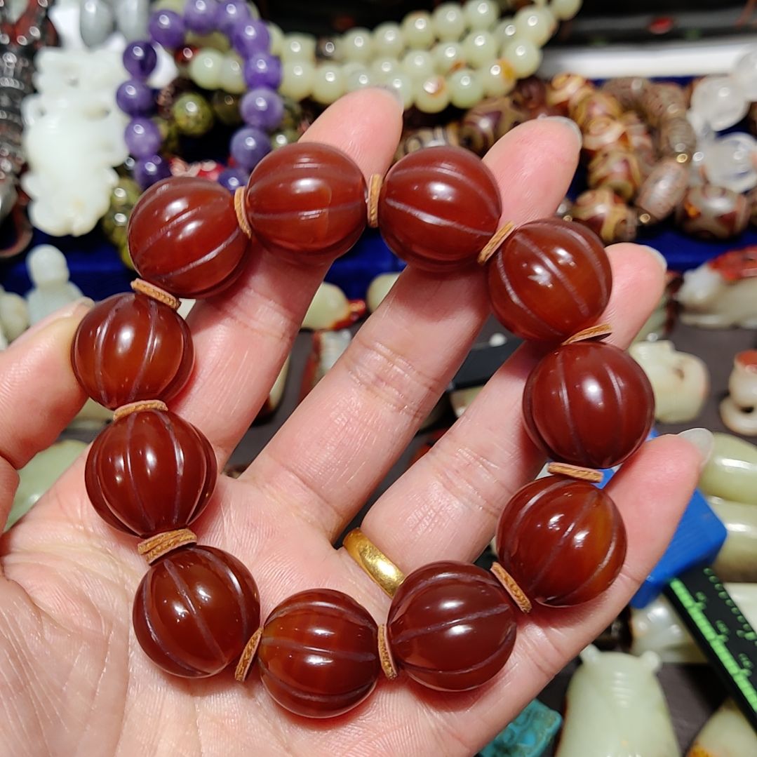 玛瑙/玉髓合金颈饰