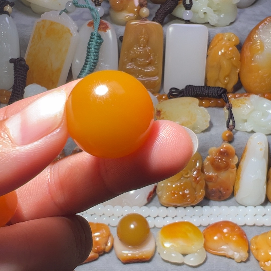 事***3和田玉未镶嵌吊坠(不含链)